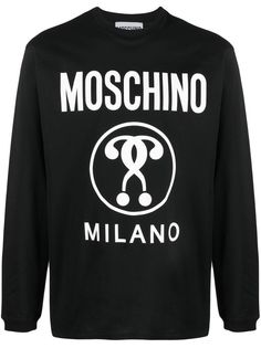 Moschino футболка Double Question Mark