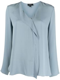 Theory блузка с запахом