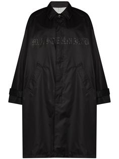 Mastermind Japan пальто с кулиской и логотипом