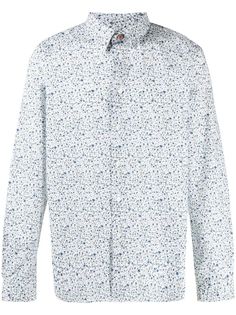 PAUL SMITH рубашка с эффектом разбрызганной краски