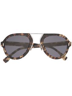 Fendi Eyewear солнцезащитные очки-авиаторы с монограммой