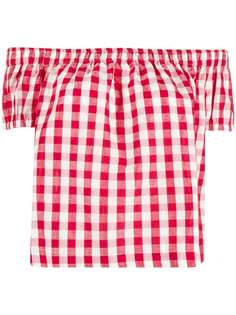 Semicouture блузка в клетку гингем