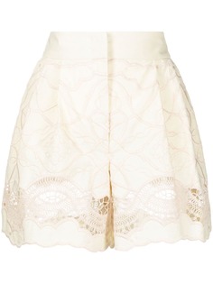 Alberta Ferretti шорты с кружевом