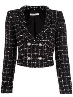 Alessandra Rich двубортный твидовый жакет