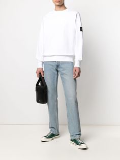 Calvin Klein Jeans толстовка с круглым вырезом и нашивкой-логотипом
