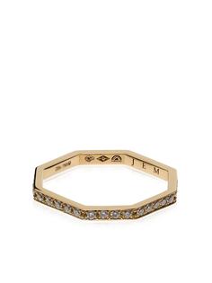 JEM кольцо Octagon из желтого золота с бриллиантами