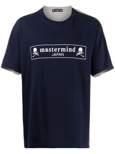 Mastermind Japan футболка в стиле колор-блок с логотипом