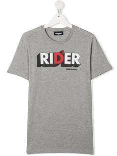 Dsquared2 Kids футболка Rider с принтом