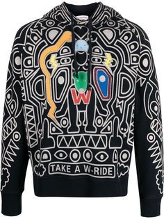 Walter Van Beirendonck Pre-Owned худи Take A W-Ride 2000-х годов