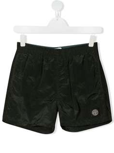 Stone Island Junior плавки-шорты с нашивкой-логотипом