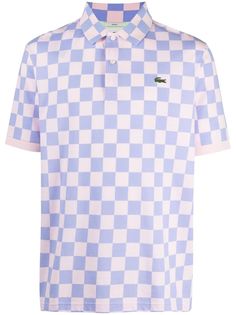 Lacoste клетчатая рубашка поло с логотипом