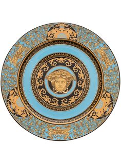 Versace сервировочная тарелка Medusa Celest (30 см)