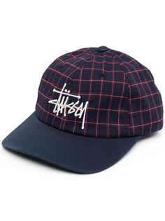 Stussy кепка Low Pro в клетку