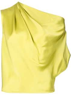 Michelle Mason блузка асимметричного кроя с драпировкой