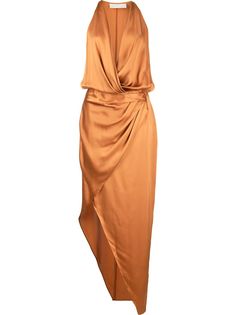Michelle Mason платье асимметричного кроя с вырезом халтер