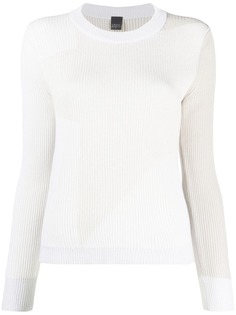 Lorena Antoniazzi джемпер в рубчик с круглым вырезом