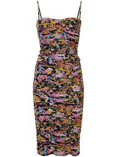 Versace Jeans Couture платье миди с вышивкой