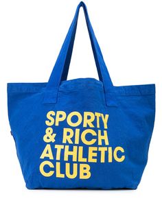 Sporty & Rich сумка-тоут из канваса с логотипом