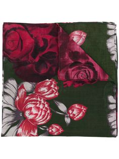 UNDERCOVER шарф с цветочным принтом