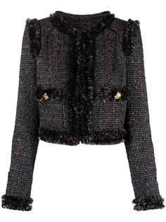 Elisabetta Franchi укороченный твидовый жакет
