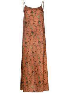 Uma Wang платье без рукавов с цветочным принтом