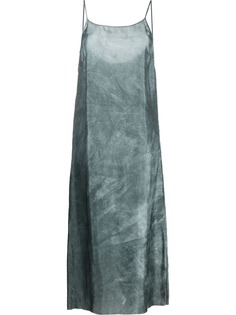 Uma Wang платье макси с эффектом потертости