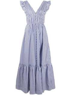 Self-Portrait платье макси в полоску