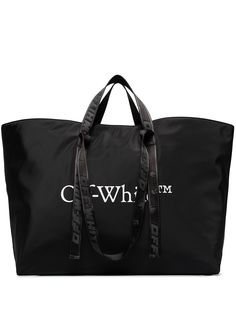 Off-White сумка-тоут с логотипом