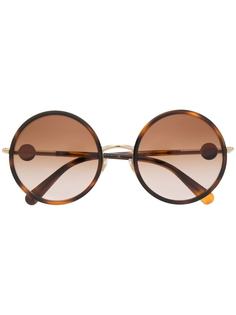 Versace Eyewear солнцезащитные очки в круглой оправе с декором Medusa