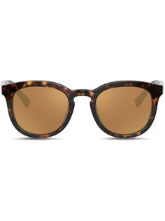 Dolce & Gabbana Eyewear солнцезащитные очки DNA в круглой оправе