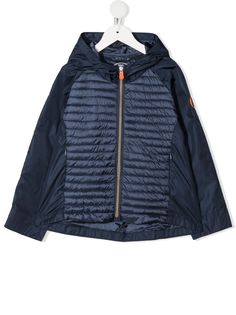 Save The Duck Kids куртка с капюшоном и стегаными вставками