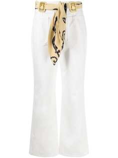 LANVIN расклешенные джинсы с поясом-платком
