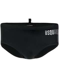 Dsquared2 плавки с логотипом металлик