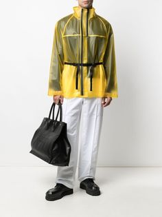 Helmut Lang прозрачное пальто на молнии