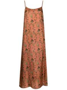 Uma Wang платье без рукавов с цветочным принтом