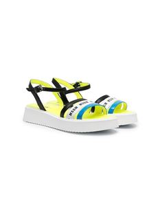 MSGM Kids сандалии на платформе с логотипом