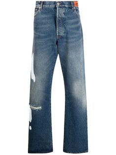 Heron Preston прямые джинсы с логотипом