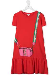 The Marc Jacobs Kids платье-футболка с принтом