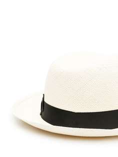 Borsalino шляпа с контрастной лентой