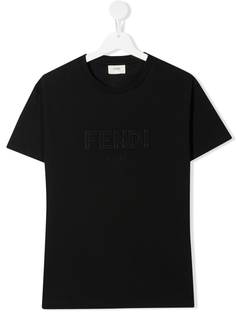 Fendi Kids футболка с логотипом