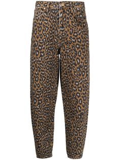 Essentiel Antwerp укороченные джинсы Zeland с леопардовым принтом