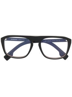 Burberry Eyewear очки-авиаторы в полосатой оправе