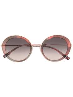 MISSONI EYEWEAR солнцезащитные очки в круглой оправе