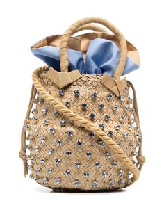 Le Nine сумка-ведро Nina с кристаллами