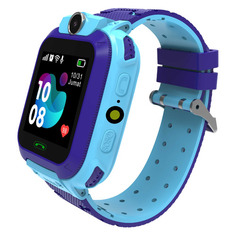 Смарт-часы Smarterra SmartLife Kids, 54мм, 1.44", голубой / фиолетовый [sm-slkb]