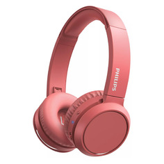 Гарнитура Philips TAH4205RD/00, Bluetooth, накладные, красный
