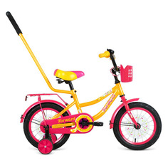 Велосипед Forward Funky 14 (2021) городской (детск.) кол.:14" желтый/фиолетовый 10кг (1BKW1K1B1023)