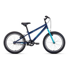 Велосипед Altair MTB HT 20 1.0 (2021) горный (детск.) рам.:10.5" кол.:20" темно-синий/бирюзовый 12.3