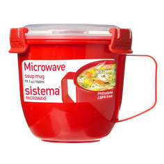 Кружка суповая Microwave SISTEMA 1142, 565 мл