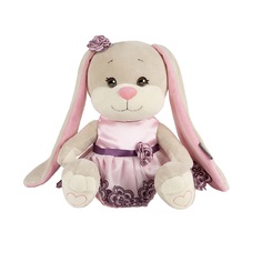 Мягкая игрушка Jack&Lin Зайка в Вечернем Розовом Платье 25 см